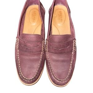 Sperry Women’s Burgundy Maroon Loafers Size 8.5